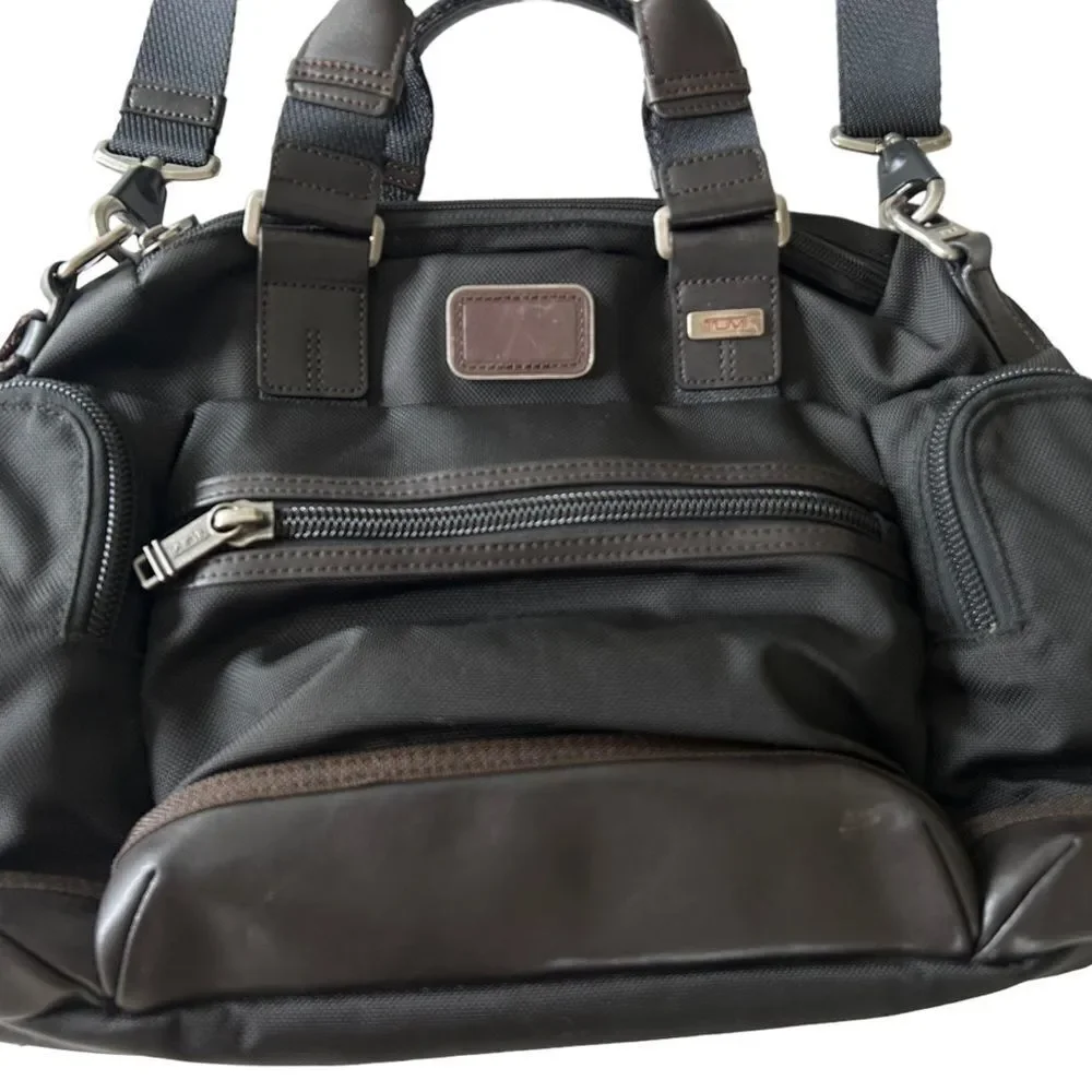 Tumi Alpha Bravo Brooks Briefcase Messenger Bag